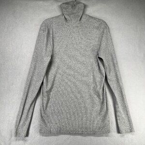 Mtwtfss Weekday Shirt Womens Size M Weekday Turtleneck Ribbed Tee Top Neutral